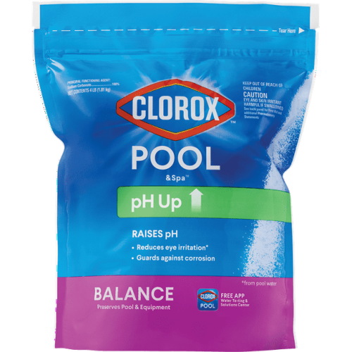Clorox Pool&Spa pH up for Increasing pH Levels in Swimming Pools, 4 lb Bag