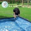 16ft x 48in Metal Frame Swimming Pool Set, Round Above Ground Pool Set with 2000 GPH Sand Filter Pump, Pool Ladder, Ground Cloth, Pool Cover for Backy