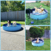 Collapsible Pet Pool Wash Tub for Cats and Dogs, Blue, XL, 55.1"