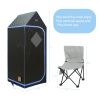 Portable Gothic Roof Plus Type Full Size Far Infrared Sauna tent. Spa;  Detox ; Therapy and Relaxation at home.Larger Space; Stainless Steel Pipes Con