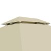 Luxury Outdoor Gazebo Swing Chair Sunbed Cream White