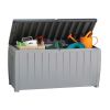 New Outdoor All Weather 90 Gallon Plastic and Resin Deck Box, Black