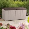 New Outdoor All Weather 90 Gallon Plastic and Resin Deck Box, Black