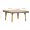 8-Seater Patio Lounge Set with Cushions Solid Acacia Wood