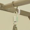 Luxury Outdoor Gazebo Swing Chair Sunbed Cream White