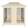 Luxury Outdoor Gazebo Swing Chair Sunbed Cream White