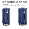 Luggage Sets 4 Piece(14/20/24/28), Expandable Lightweight Suitcase with 4 Double 360 Degrees Mute Spinner Wheels PP Materials Durable TSA Lock Travel