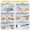 Solar Pathway Lights Waterproof Garden Solar Outdoor Lights 12 Pack Stainless Steel Yard Lights Driveway Lights for Patio, Lawn, Yard, Walkway and Lan