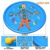 Kids Sprinkler, Splash Mat, Outdoor Inflatable Sprinkler Water Toys, 68 Inch Kids Playing Mat Toys,