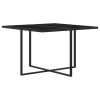 5 Piece Patio Dining Set with Cushions Poly Rattan Gray