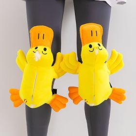 Ski Hip Protection Knee Waterproof Children's Skiing Equipment Set (Option: Waterproof medium-Duck kneepads)