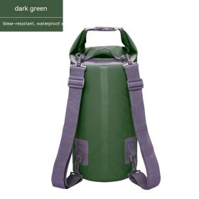 Waterproof Bag PVC Waterproof Bag Swimming Beach Drifting Camouflage Backpack (Option: Dark Green-5L)