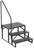 Hot Tub Steps Outdoor, 2 RV Steps with Handrail, Portable RV Stairs 3 Step, Heavy Duty Truck Camper Steps Ladders for Travel Trailers, 5th Wheel, Moto