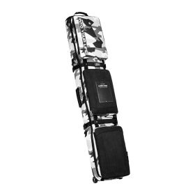 Single And Double Snowboard Snowboard Storage Bag With Wheel Large Capacity (Option: Dark Color-Double plate-148x32cm)