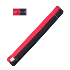 Simple Solid Color Taekwondo Belt Ribbon (Option: Red And Black Belt-280cm)